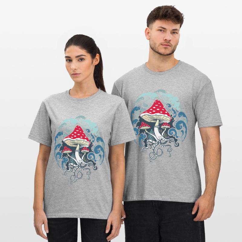 Toadstool toadstools Unisex Polycotton T-Shirt