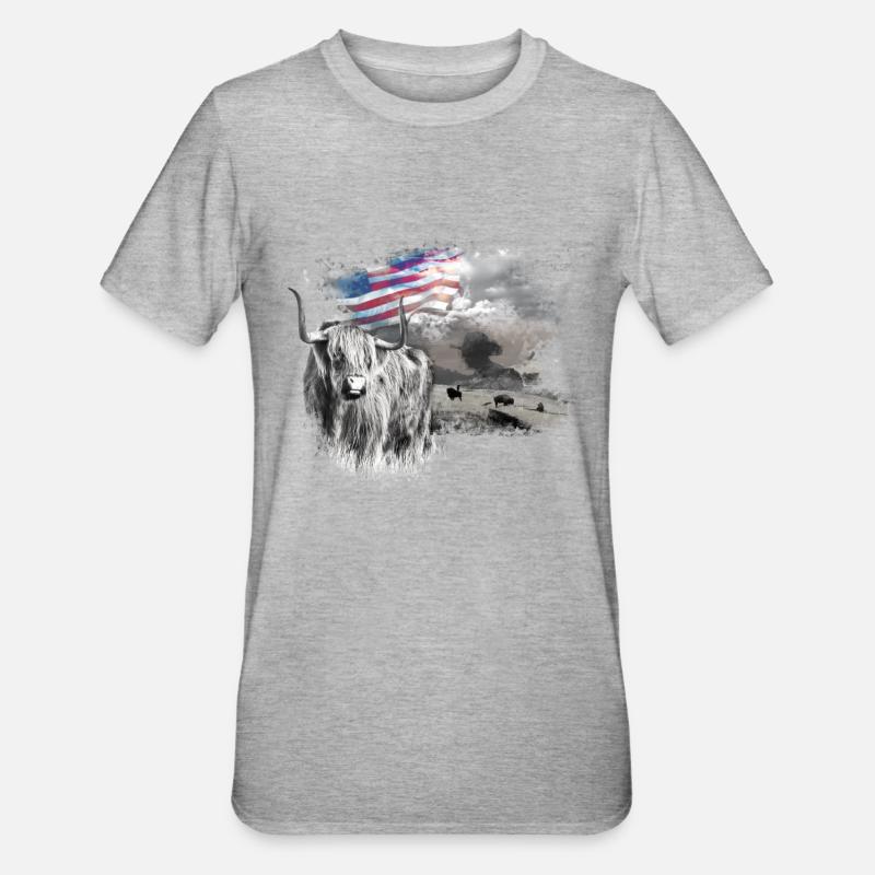 kl_linedance24a - T-shirt polycoton Unisexe - gris chiné