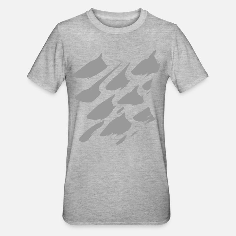 Brushes Strokes Patterns - Unisex Polycotton T-Shirt - heather grey