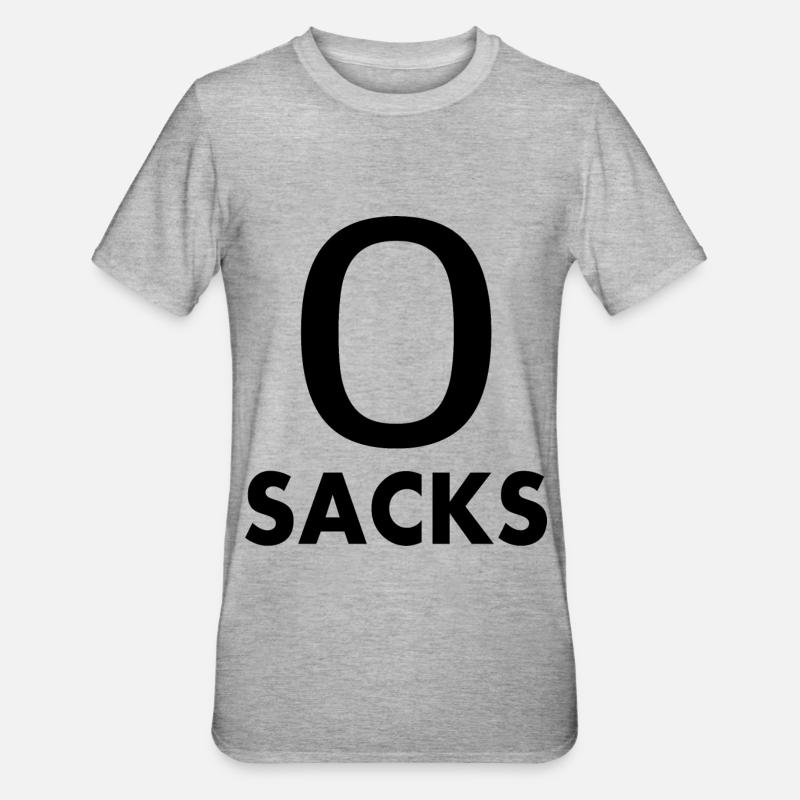 0 sacks - T-shirt polycoton Unisexe - gris chiné