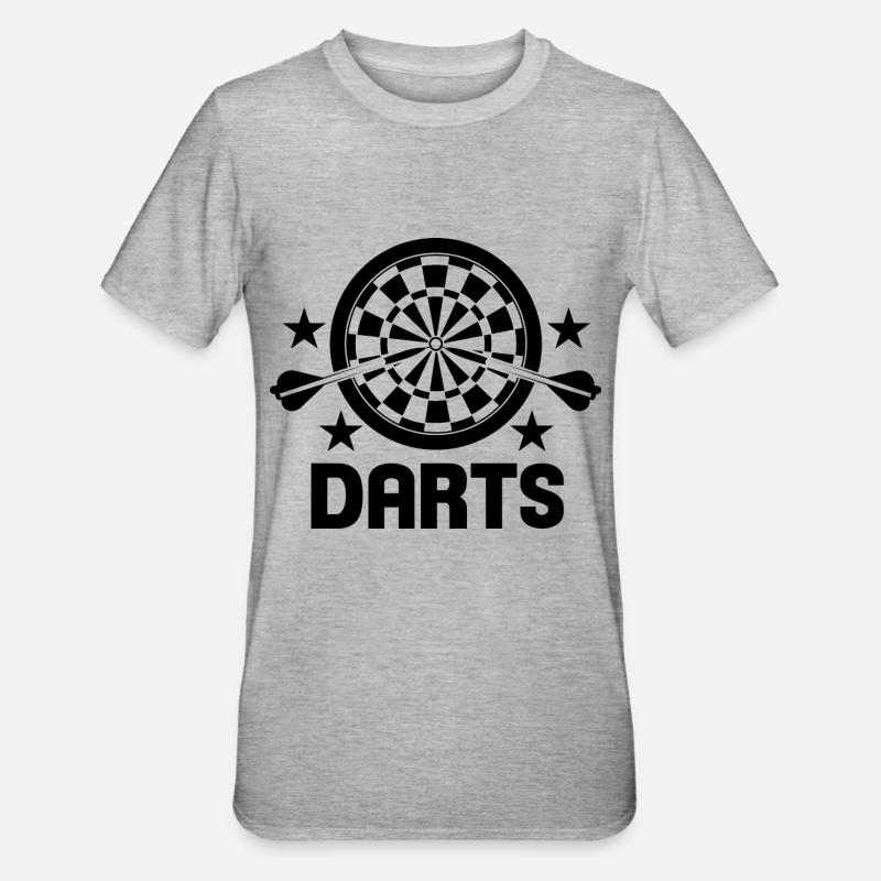 Le jeu de fléchettes - T-shirt polycoton Unisexe - gris chiné