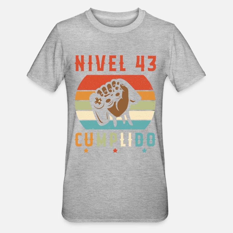 Niveau 43 Complet - T-shirt polycoton Unisexe - gris chiné