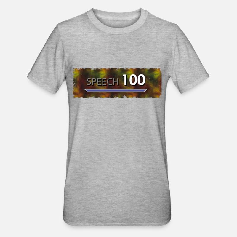 Bart Edmann Game Meme Speech 100 - Unisex Polycotton T-Shirt - heather grey