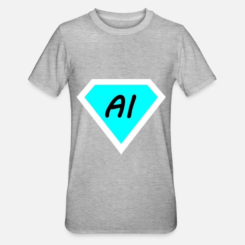 Artificial computer technology - Unisex Polycotton T-Shirt - heather grey