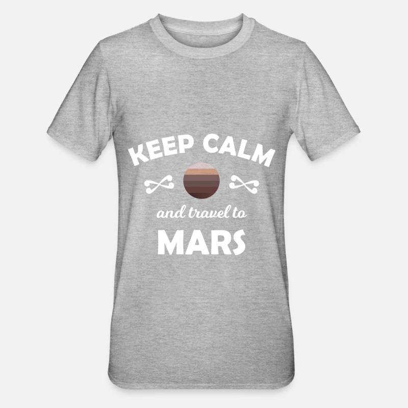 L’espace et les missions spatiales - T-shirt polycoton Unisexe - gris chiné