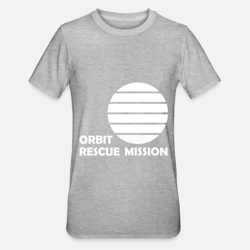 Mars and Space Discovery - Unisex Polycotton T-Shirt - heather grey