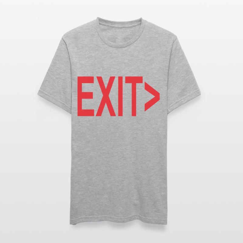 Exit / Exit / Emergency Exit Unisex Polycotton T-Shirt