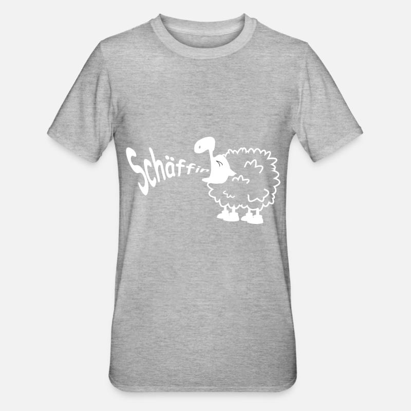 Mouton dit mouton - conception de moutons d’humour - T-shirt polycoton Unisexe - gris chiné
