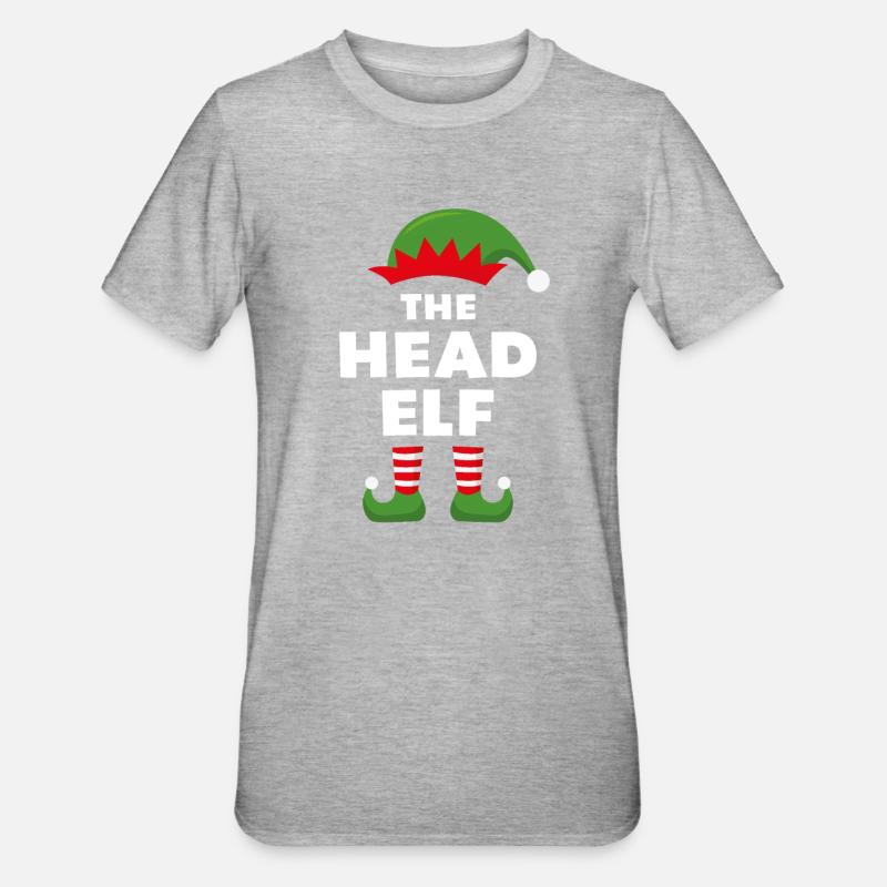 Le chef elfe - T-shirt polycoton Unisexe - gris chiné