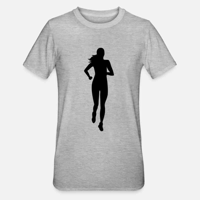 Laueferin frontale - T-shirt polycoton Unisexe - gris chiné