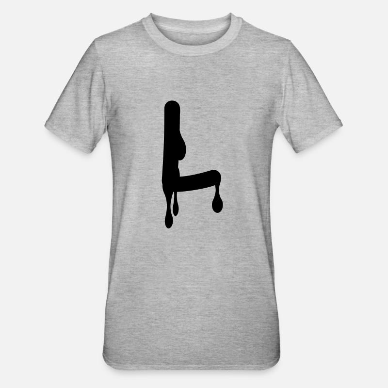 l_comic_graffiti - T-shirt polycoton Unisexe - gris chiné