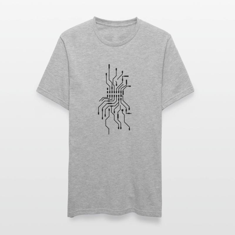 design cool cpu wire wire cabling comput Unisex Polycotton T-Shirt