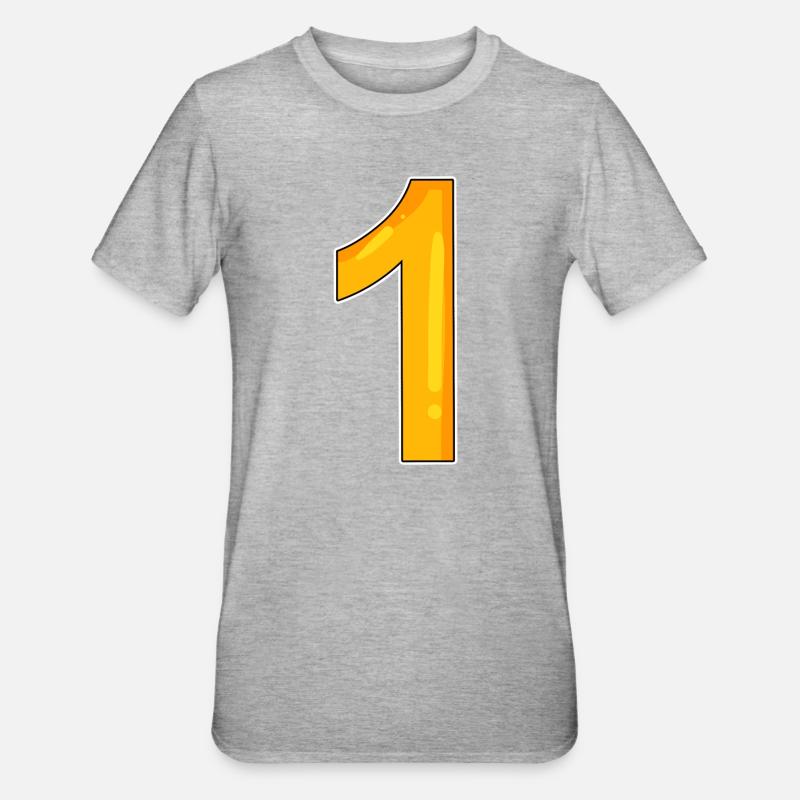 1 - T-shirt polycoton Unisexe - gris chiné