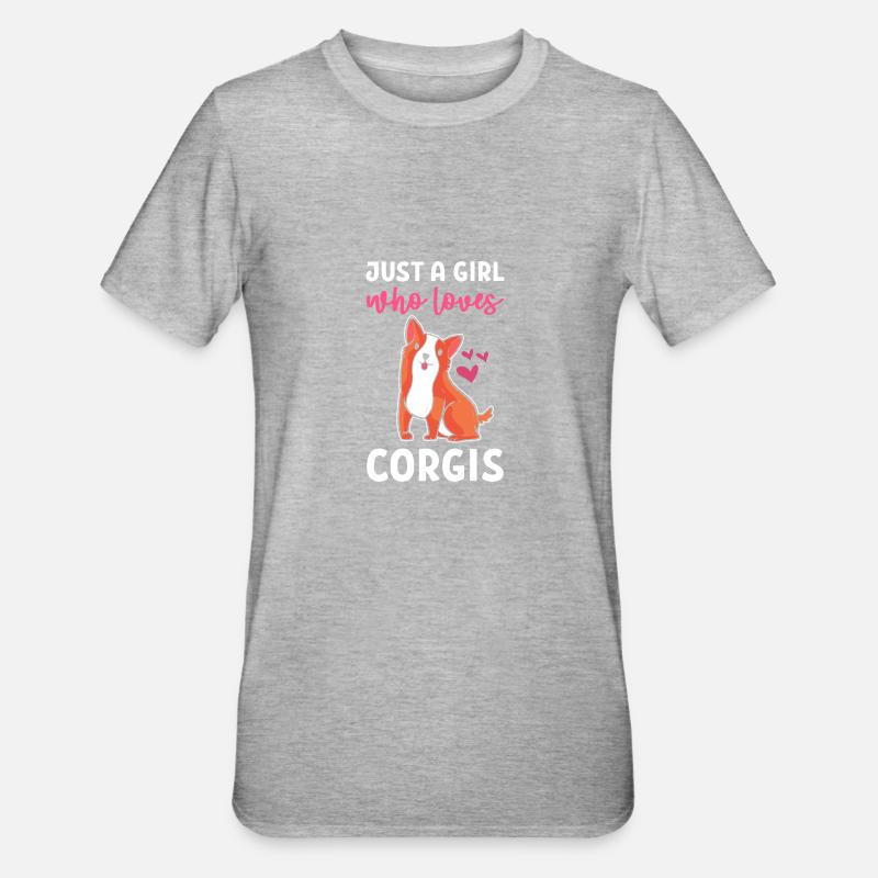 Corgi - T-shirt polycoton Unisexe - gris chiné