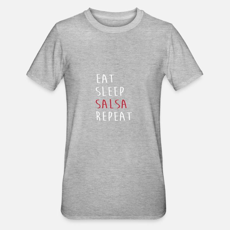 Danseuse de salsa Danseuse - T-shirt polycoton Unisexe - gris chiné