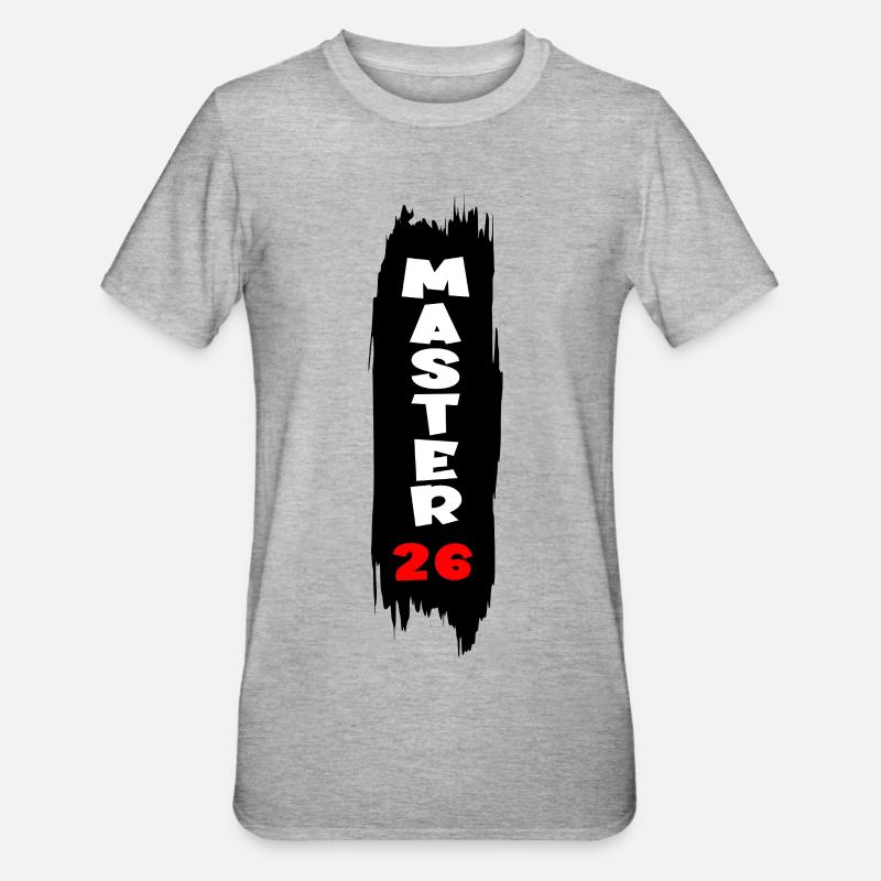 Master 2026 - T-shirt polycoton Unisexe - gris chiné
