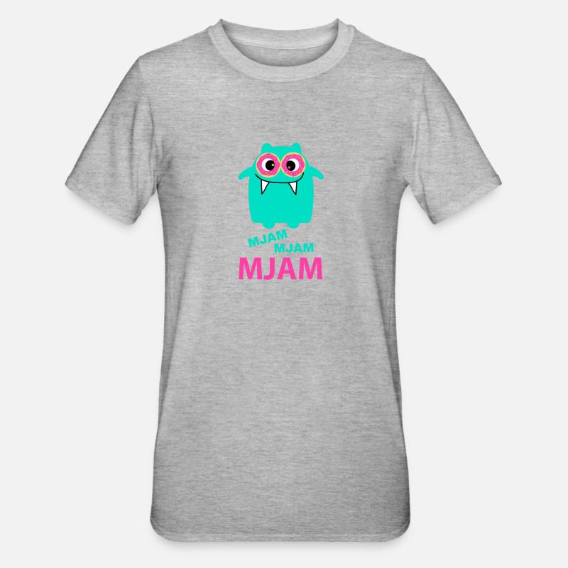 Mjam - T-shirt polycoton Unisexe - gris chiné