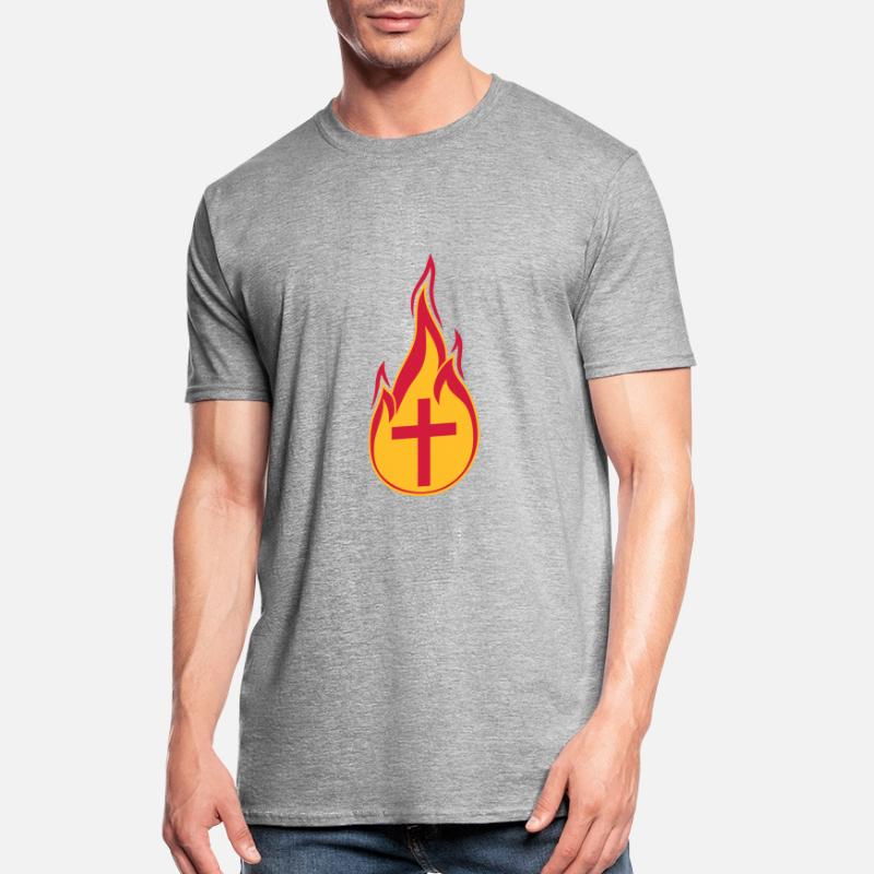 fire flames hot burn burned torch loder Unisex Polycotton T-Shirt