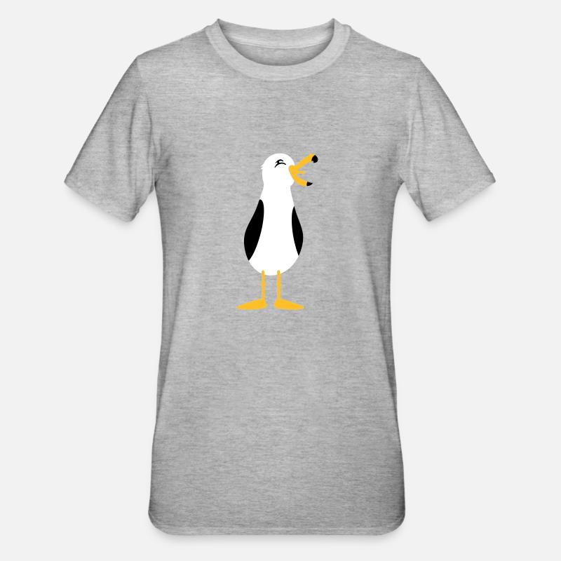 Seagull / Seagull (3c) - Unisex Polycotton T-Shirt - heather grey
