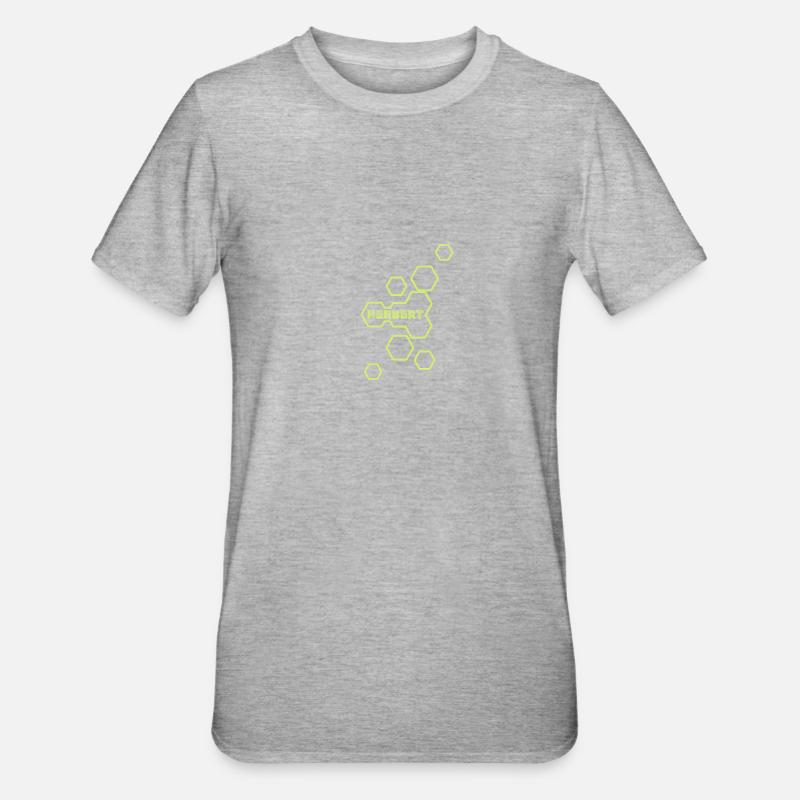 Nom Herbert - T-shirt polycoton Unisexe - gris chiné