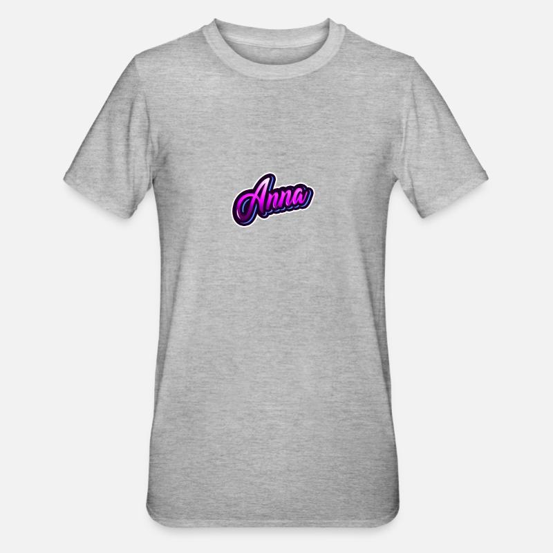 ANNA - Your personalized design - Unisex Polycotton T-Shirt - heather grey