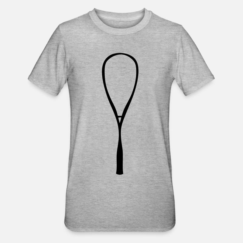raquette racket squash 902 - T-shirt polycoton Unisexe - gris chiné
