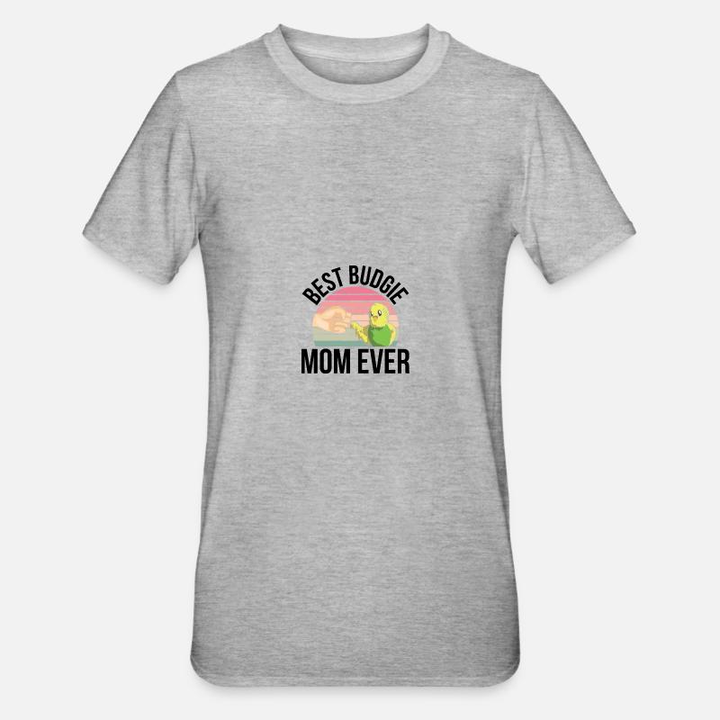 Perruche ondulée - T-shirt polycoton Unisexe - gris chiné