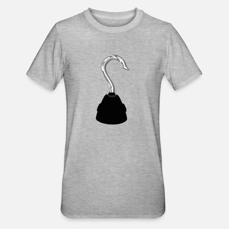 captain hook - T-shirt polycoton Unisexe - gris chiné