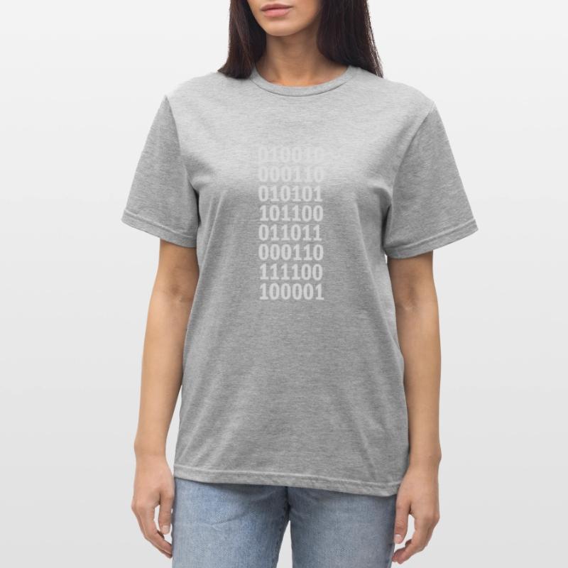 Langage de programme de code binaire T-shirt polycoton Unisexe