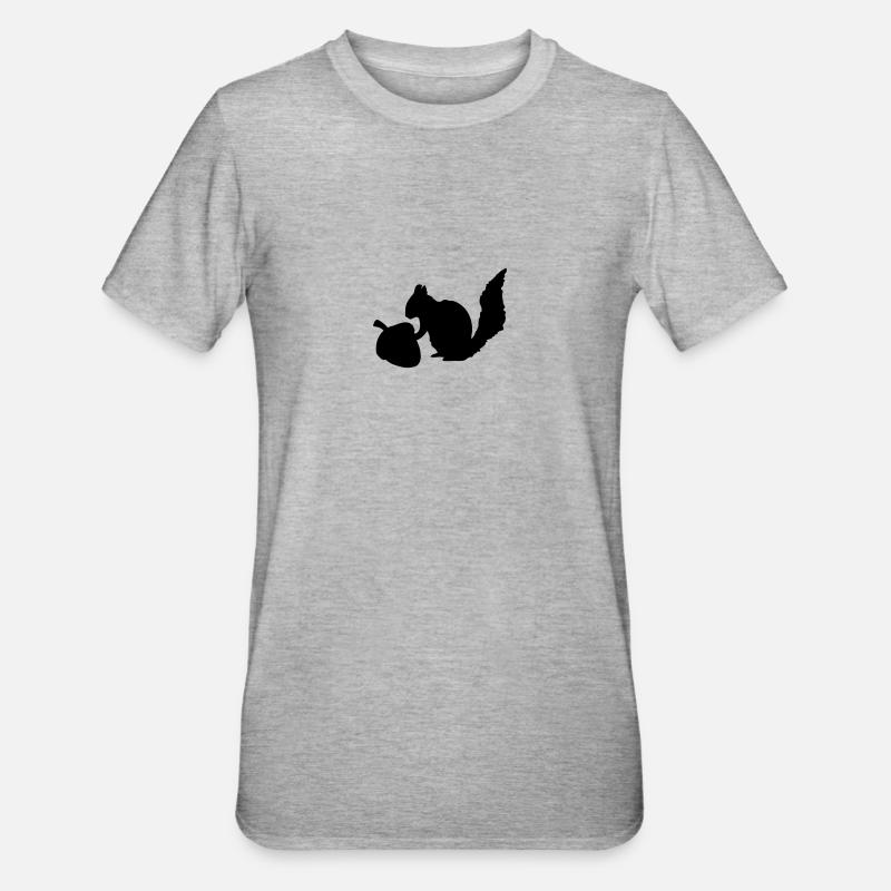 Squirrel Nut - Unisex Polycotton T-Shirt - heather grey