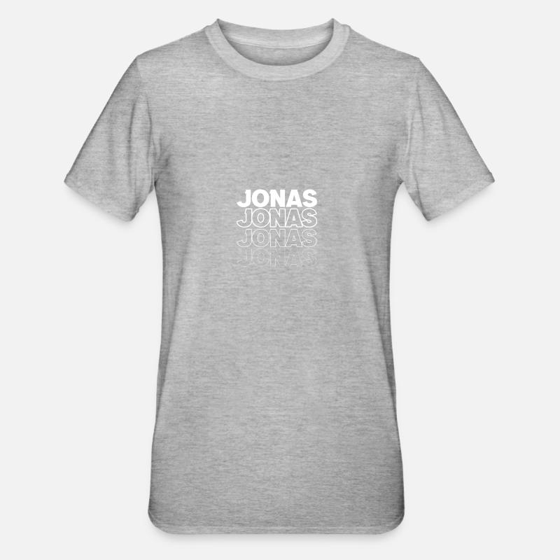 Jonas - T-shirt polycoton Unisexe - gris chiné