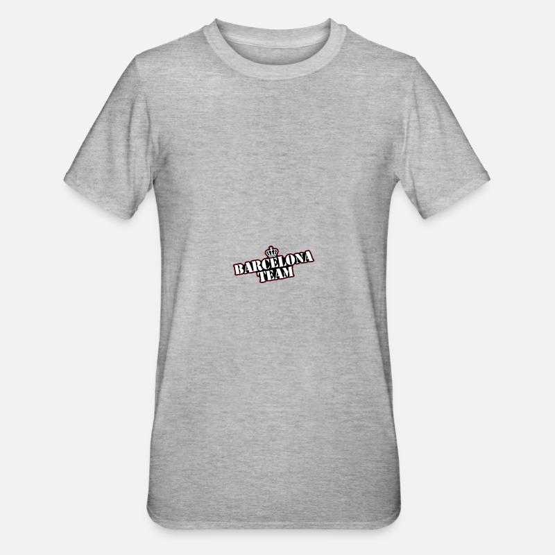 L’équipe de Barcelone - T-shirt polycoton Unisexe - gris chiné
