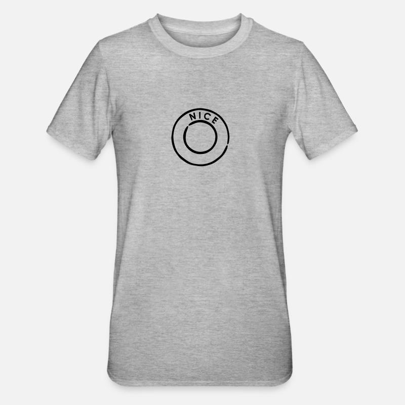 Nice - T-shirt polycoton Unisexe - gris chiné
