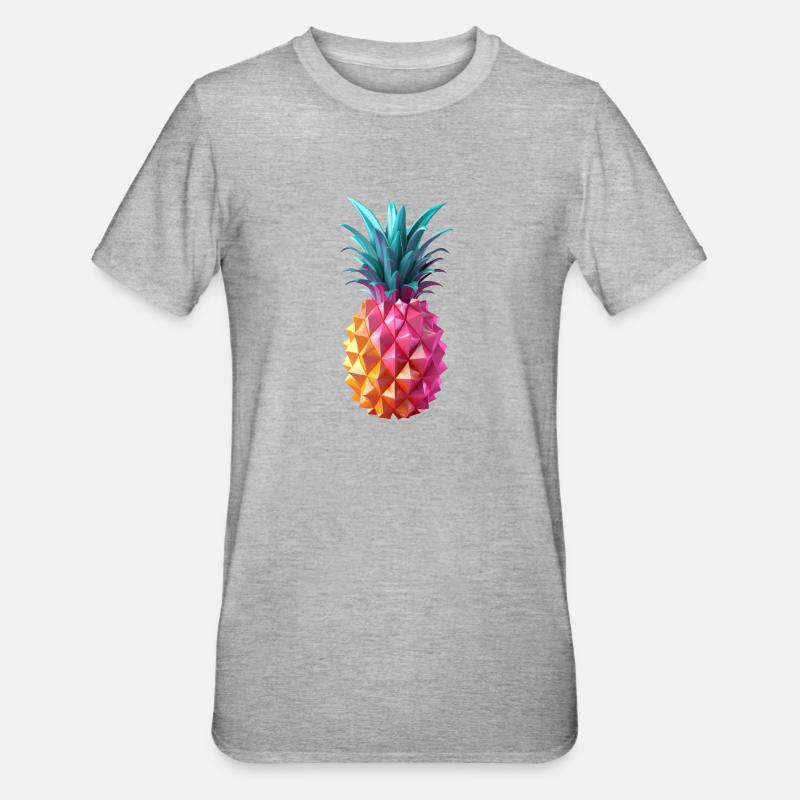 Ananas - T-shirt polycoton Unisexe - gris chiné