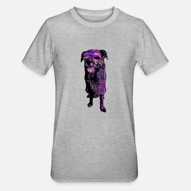 Bon garçon Vector Design - T-shirt polycoton Unisexe - gris chiné