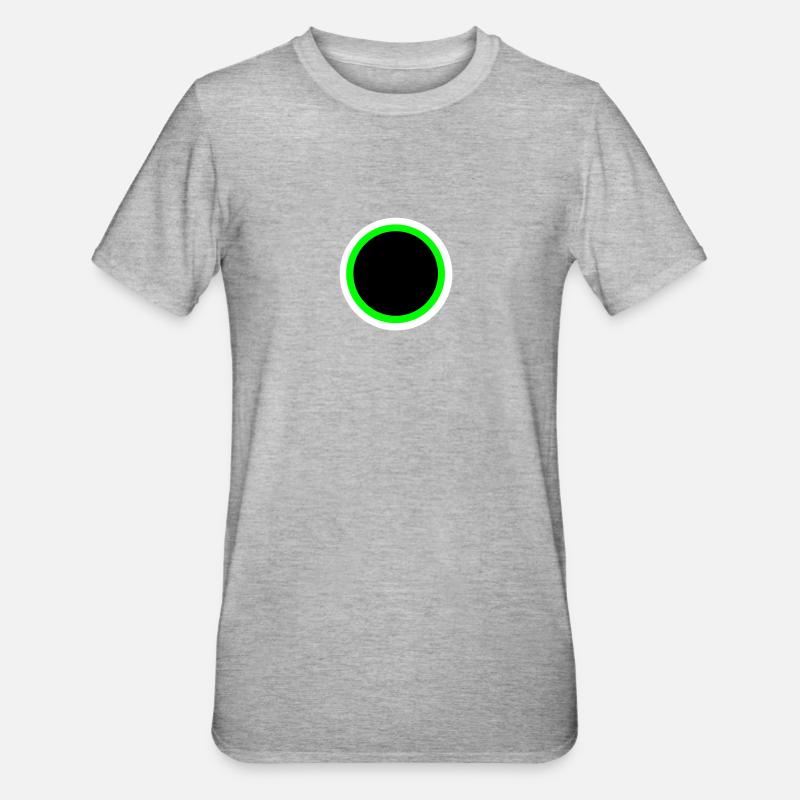 Kreis - Unisex Polycotton T-Shirt - Grau meliert