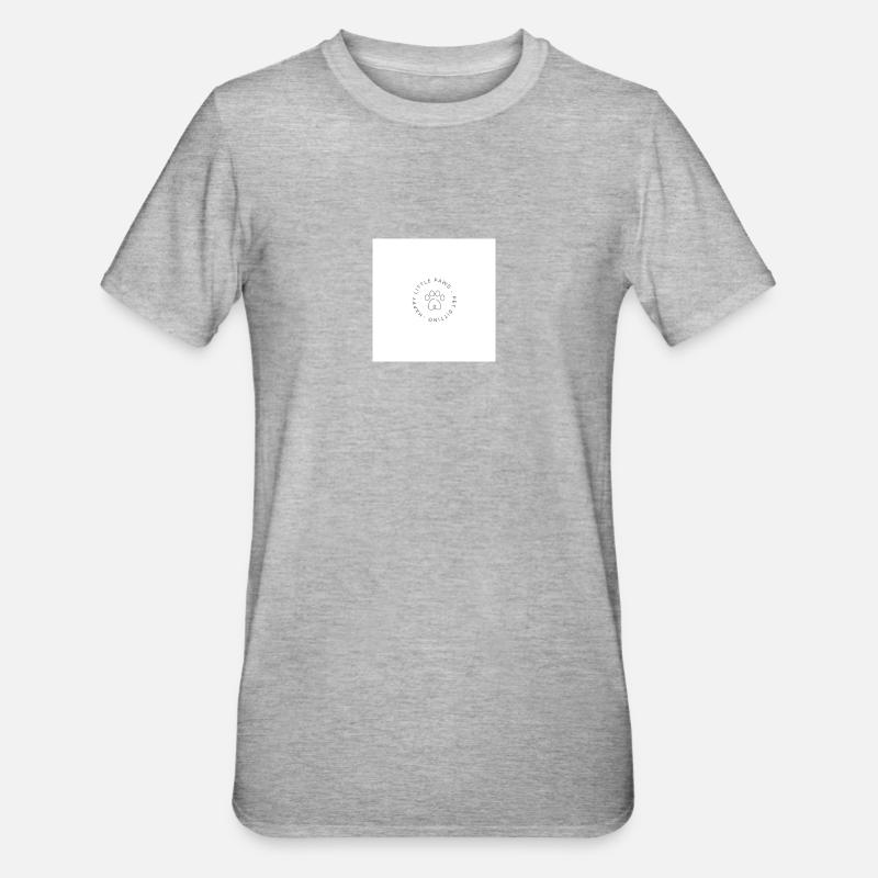 Pfote - Unisex Polycotton T-Shirt - Grau meliert