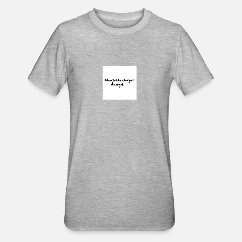 Charlottenburger Junge - Unisex Polycotton T-Shirt - Grau meliert