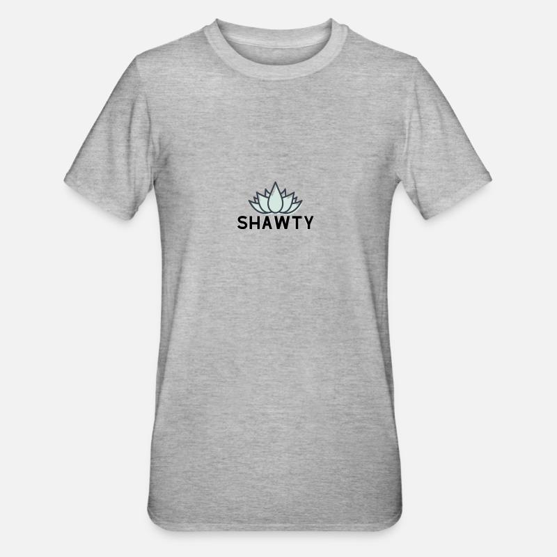 Shawty Designe idee Geschenk - Unisex Polycotton T-Shirt - Grau meliert