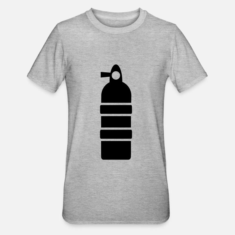 Symbole de plongée à l’oxygène - T-shirt polycoton Unisexe - gris chiné