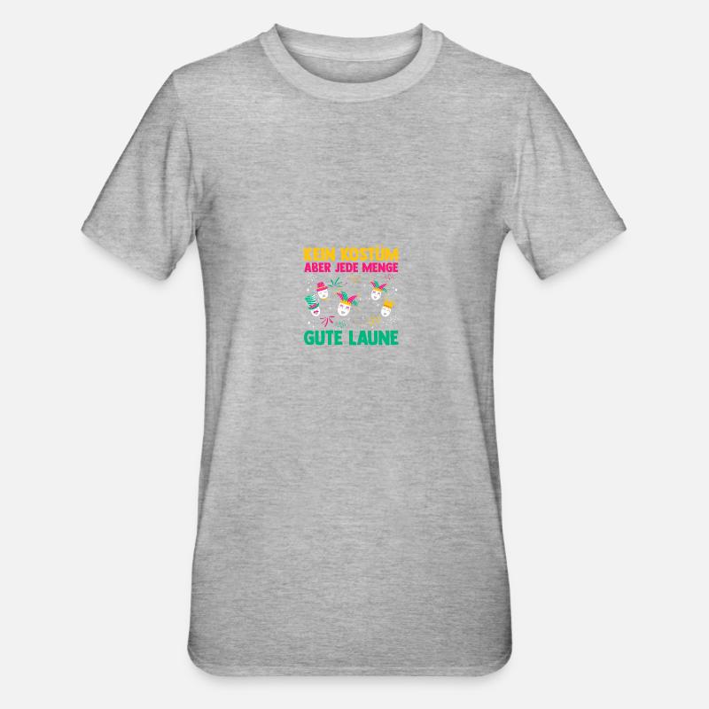 Costume de carnaval Carnaval - T-shirt polycoton Unisexe - gris chiné