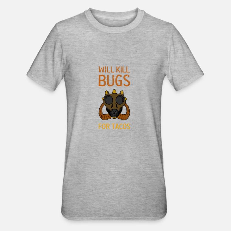 Exterminator Kammerjäger Schädlingsbekämpfung - Unisex Polycotton T-Shirt - Grau meliert