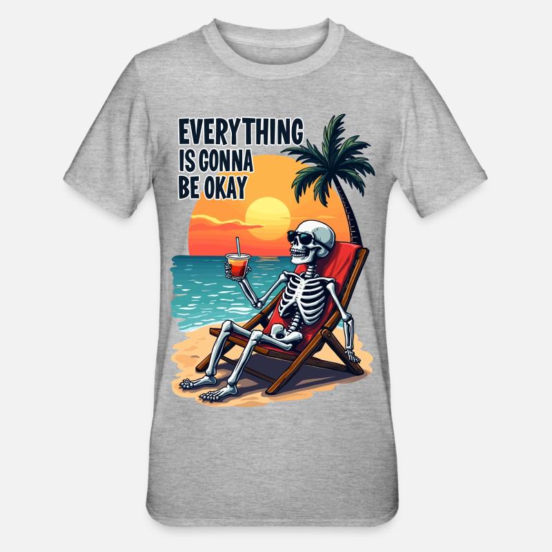 Alles wird gut - Unisex Polycotton T-Shirt - Grau meliert