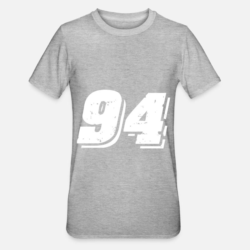 Symbole numérique 94 - T-shirt polycoton Unisexe - gris chiné