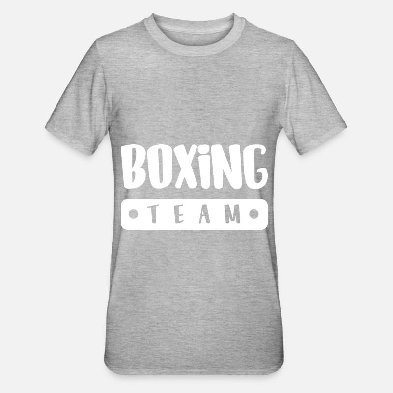 Équipe de boxe - T-shirt polycoton Unisexe - gris chiné