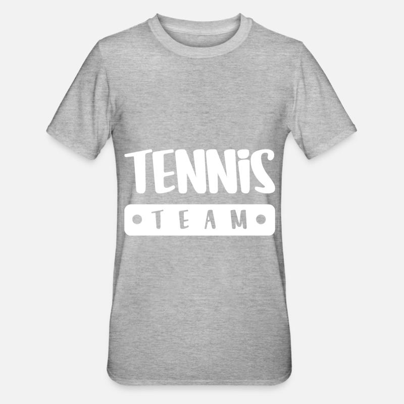 Équipe de tennis - T-shirt polycoton Unisexe - gris chiné