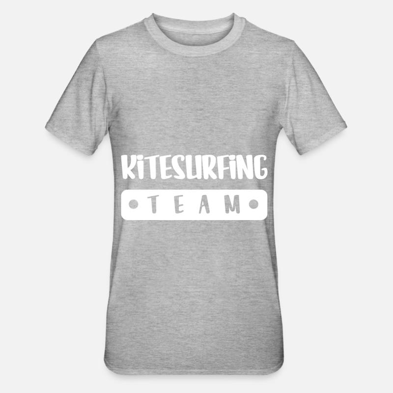 Équipe de kitesurf - T-shirt polycoton Unisexe - gris chiné