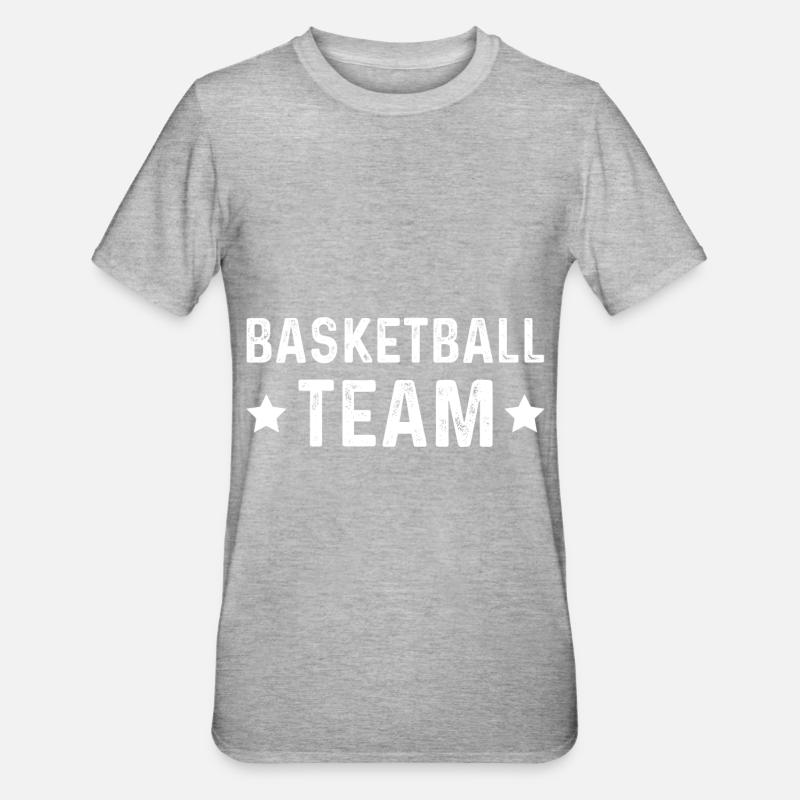 Équipe de basket-ball - T-shirt polycoton Unisexe - gris chiné