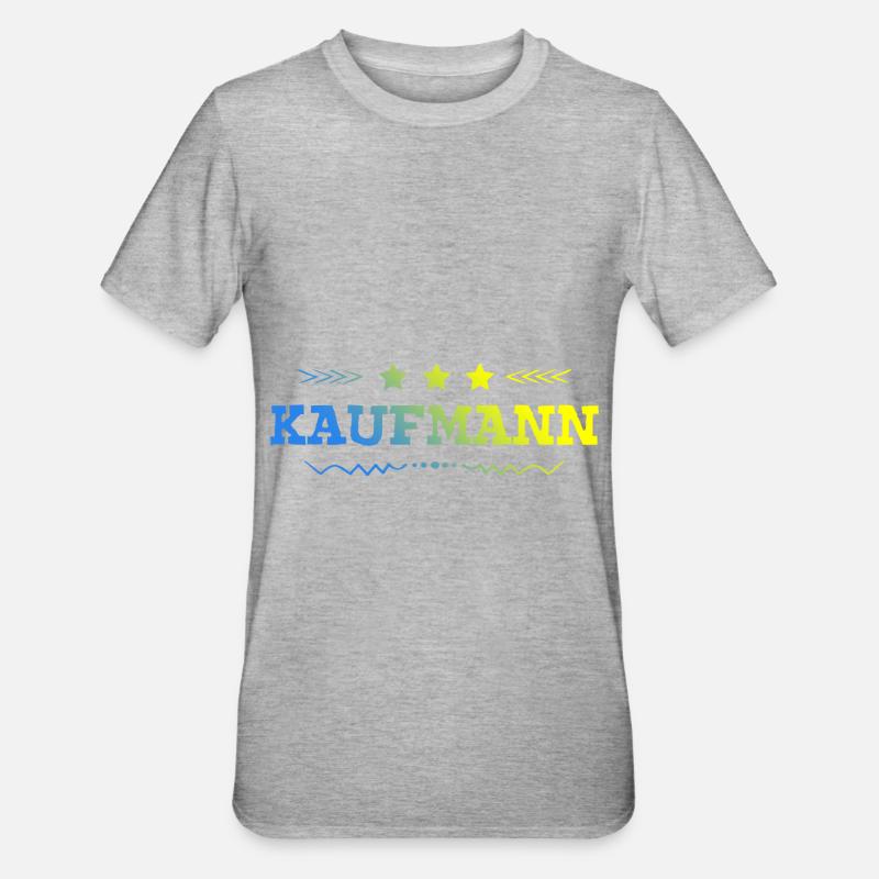 Kaufmann Beruf - Unisex Polycotton T-Shirt - Grau meliert