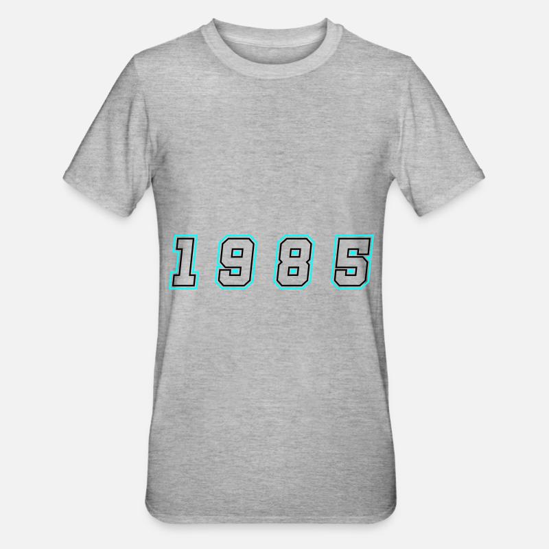 Numéro de l’année 1985 - T-shirt polycoton Unisexe - gris chiné